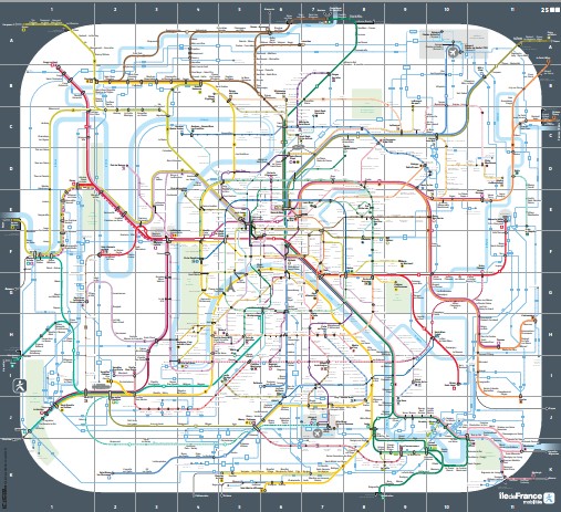 mappa metro parigi